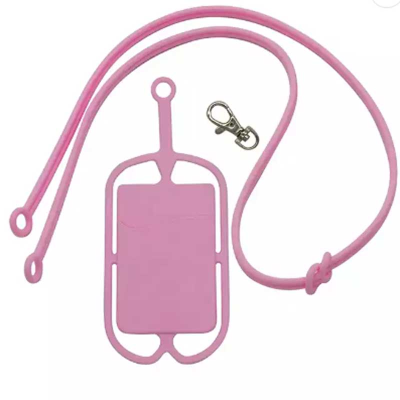 Multi -Farben Neuer Ringphone Halter Handy Lanyard Phone Hülle Handy Hülle Halter mit Kartenpocket Silikonhalshalshalle Handy Handyhalter