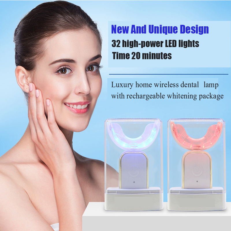 Advanced Wireless Lade -Aufladung Bleichen Neue Designzähne Aufweizleuchten 2022 Schneezähne Whitening Light Private Label Smart wiederaufladbares LED -Licht -Kit OEM Home -Gebrauch