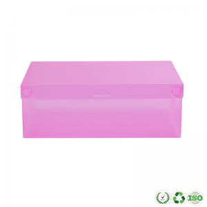 Benutzerdefinierte klare faltbare Kunststoffklappschuh -Display -Aufbewahrungsboxverpackung