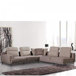 Stoff Chaise Abschnittsofa Ecke Sofa Wohnzimmersofa Bett