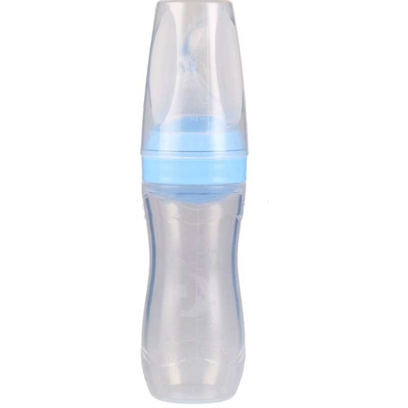 100% Lebensmittelqualität Silikonlöffel Squeeze Reis Paste Baby Fütterung Flasche Silikon Baby Kinder Füttern Obst Schnuller Löffel Flasche