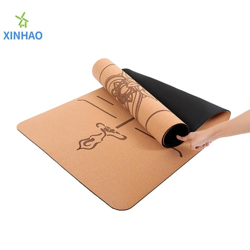 Amazon Best Selling Cork Pu Gummi Yoga Matte Großhandel