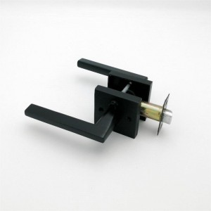 S7503 Privatsphäre Türhebel für Schlafzimmer und Badezimmertüren mattschwarz