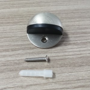 MD005 Edelstahl 304&Gummibodenmontage Hemisphäre Türstopper