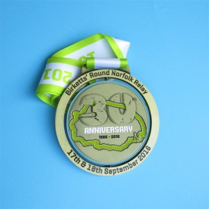 Zink -Legierungs -Staffel Rennmedaille