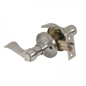 7306 Privatsphäre Türhebel Satin Nickel, klassischer Wellenstil Innen -Tür -Griffschlüsselloses für Schlafzimmerbad