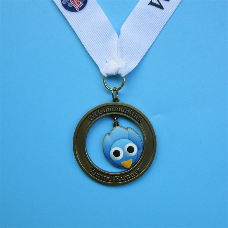3D -Kleiderbügelmetallmedaillen Custom Sport Animal Medal Award