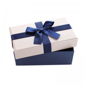 Klassische Luxus -Recycling -Papier -Geschenkbox Verpackung Custom Design
