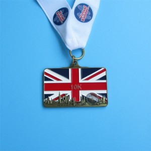 Gold Silber Kupfermedaillen Amerika Virtuelle Run -Medaillen