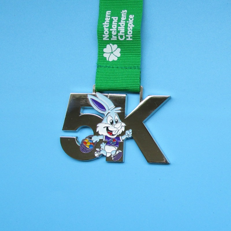 Metall Sportmedaille Custom Medaillen Rennen für Kinder Süßes Design Kaninchen Kid Medaillen