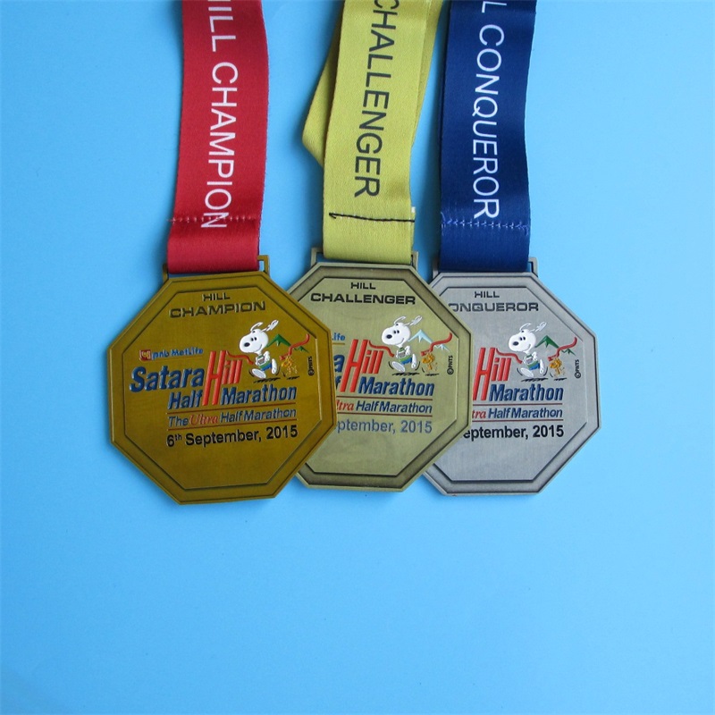 Sportmedaillen Hersteller Metall plattiert Gold Silber Kupfer Medaillen
