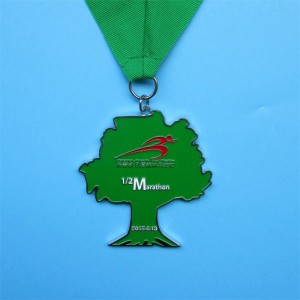 Schöne Design durchscheinend Emaille Imitation Hart Emaille Metall plattiert Gold Silber Kupfer Sportmedaillen