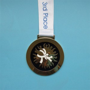 Zinklegierungsmetallmedaillen und Trophäen Souvenir Geschenk Goldmedaillen Sport mit Band