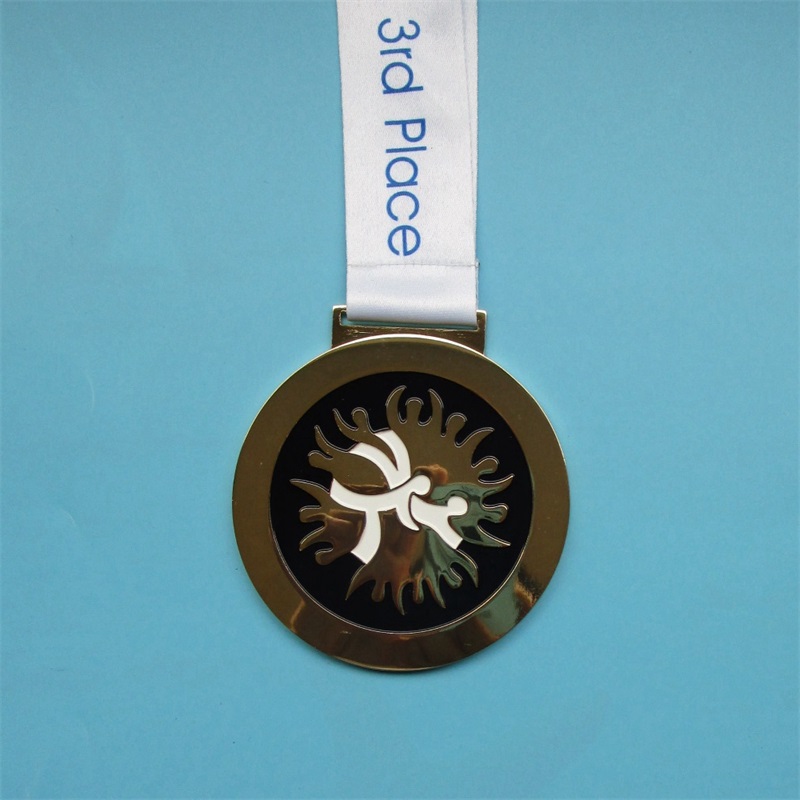 Zinklegierungsmetallmedaillen und Trophäen Souvenir Geschenk Goldmedaillen Sport mit Band