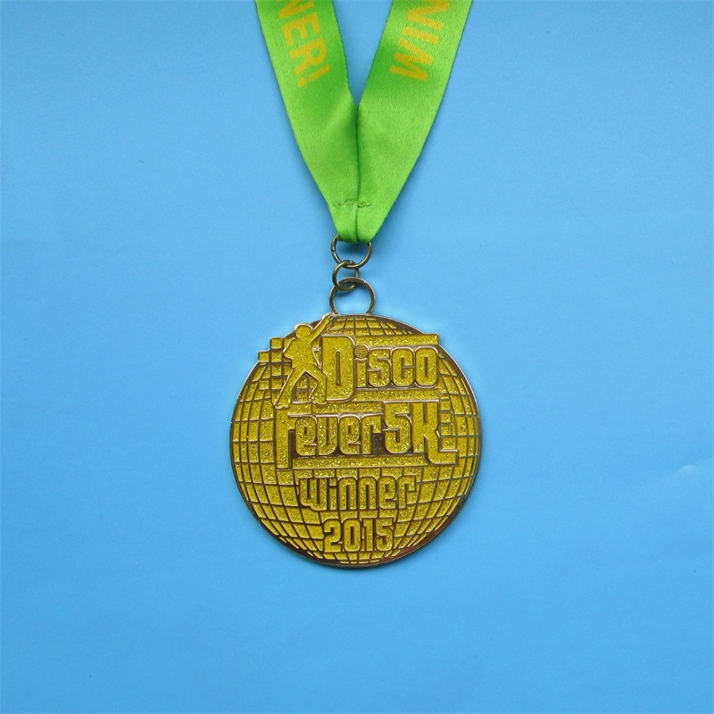 Auszeichnung Medaillen mit Bandzinklegierung goldener Silberbronze -Sportmedaillen
