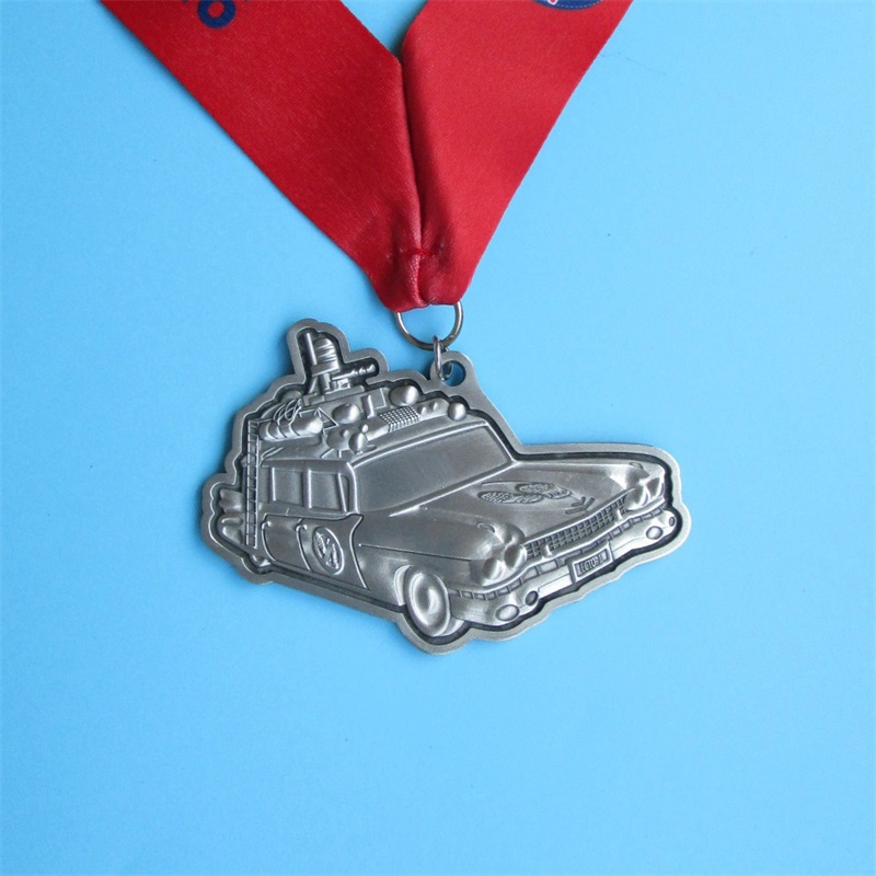 Virtual Run Medal Car Design 3D Metallbügel Goldmedaillen Custom Sportmedaille