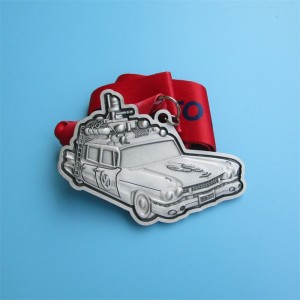 Virtual Run Medal Car Design 3D Metallbügel Goldmedaillen Custom Sportmedaille