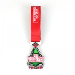 Holiday Run Medaillen farbenfrohe weiche Emaille Schwimmen Running Dancing Metallmedaille