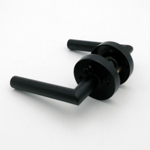 R7505 Türgriffe schwarze, Privatsphäre Türhebel -Innenraum für Schlafzimmerbadezimmer, modernes schlankes modernes Design Heavy Duty Türhebel mit Schloss