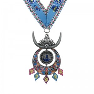 Benutzerdefinierte Medaillon Halskette 4d Emaille Custom Medal für Souvenir