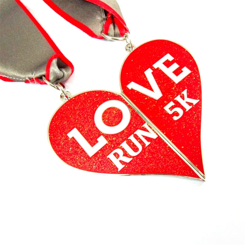 Urlaubsmedaillen Metallgeschenke für Valentinstag Trail -Running -Medaillen