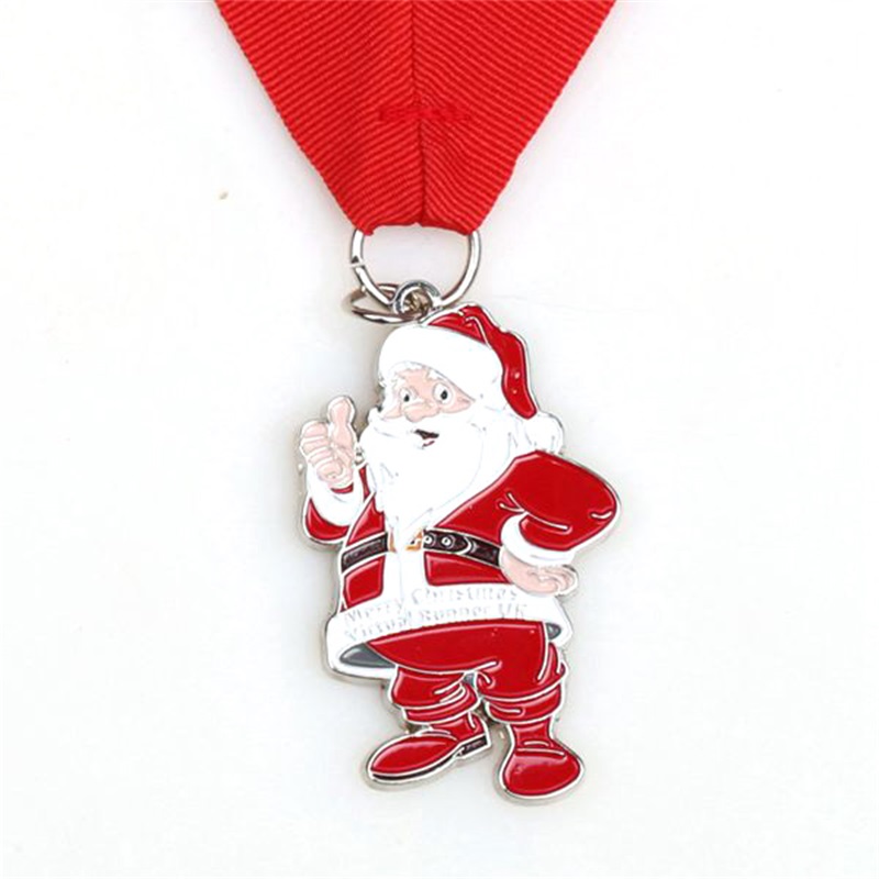 Santa Running Medals Custom Medals Geschenk für Weihnachten