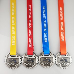 Entwerfen Sie Ihre Sportlegierungsmedaille mit einer lanyard olympischen Medaille -Replik