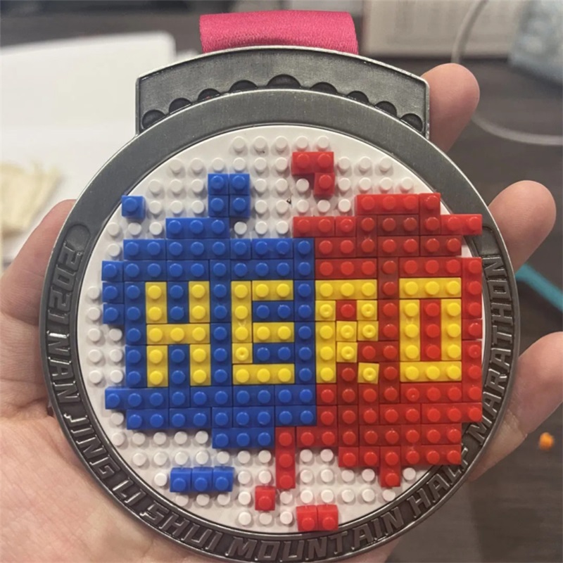 Marathonmedaille Customized Race Medal Fun Lego Medaillen Sportmedaillen