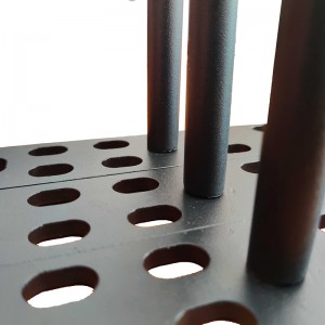 Hochwertiges schwarzes Pulversprühstahl -Schwimmhalterung mit abnehmbarer Stützstange