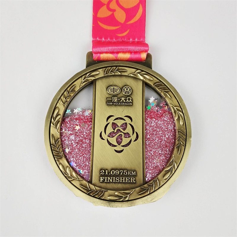 Custom Marathon Medaillen Zinklegierung der Casting Race Medal Fun Run Medal