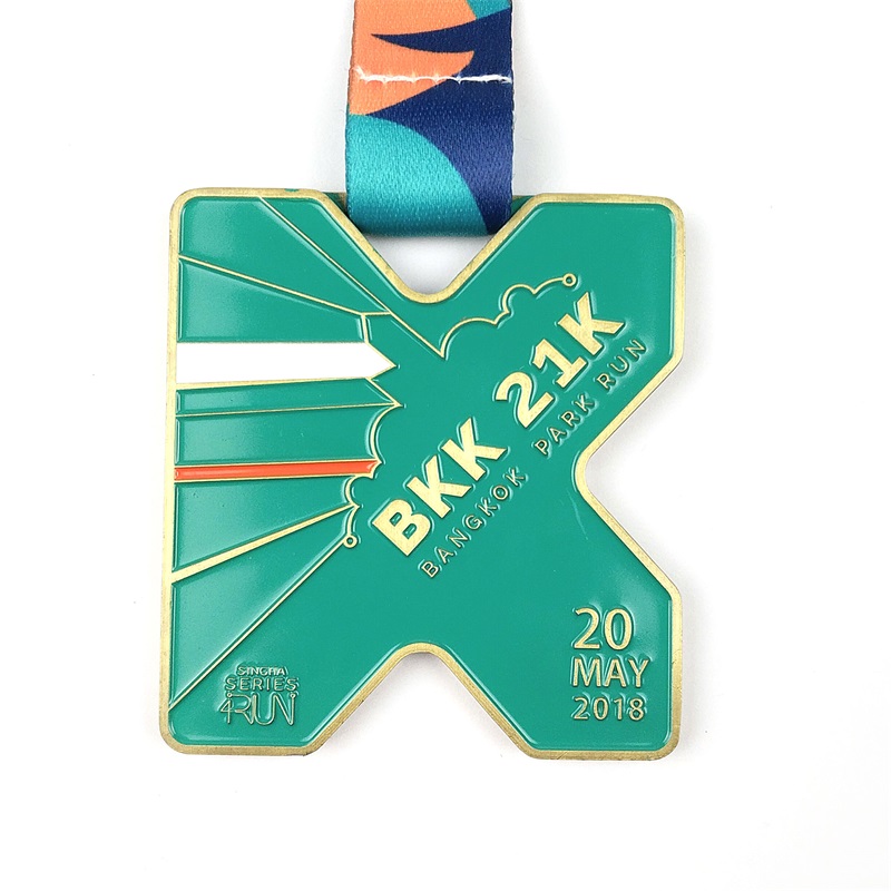 Benutzerdefinierte Medaillen Enamel 3d Gold Metal Award Marathon Running Sport Medal