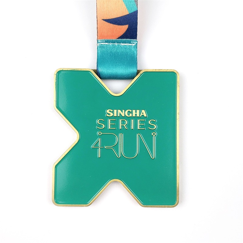 Benutzerdefinierte Medaillen Enamel 3d Gold Metal Award Marathon Running Sport Medal