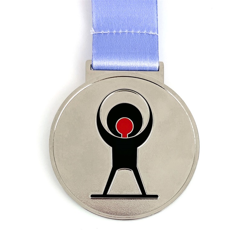 Farbe 3d Emaille Medaillen Gold Silber Bronze Medaillen Sportmedaille und Band