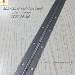 angepasstes langes Scharnier 201#304#Dicke 1,0 mm Edelstahl dicke Klavierscharnier -Scharnierstallschrank Klavierscharnier