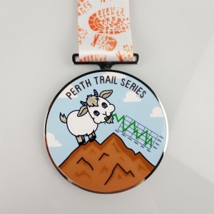 Die Gussmedaille Farbe 3d Emaille Medaillen benutzerdefinierte gedruckte Medaille