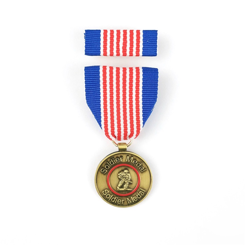 Brauch glänzende goldplattierte Firma Logo Medal of Ehrenmedaille