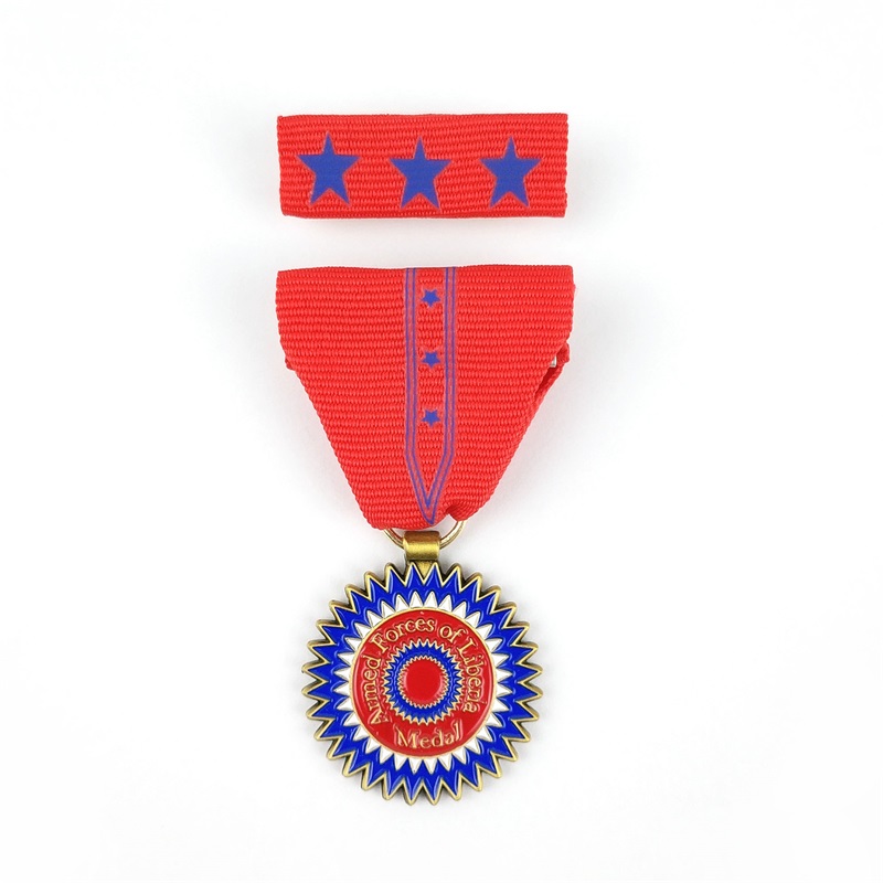 Custom Medalla Medallion Die Guss Metallabzeichen 3D -Aktivitätsmedaillen und Preismedaille der Ehren mit Band