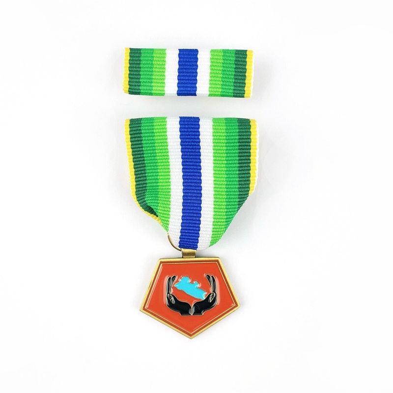 Zinklegierung Gold plattiert 3D gravierte Medaillenmedaille Custom Revers Stifte ohne Minimum