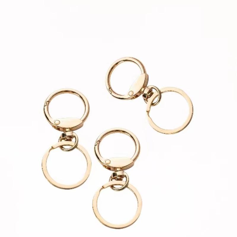 Öffnerer O-Ring-Trigger Rund-Snap Carabiner Federring Rundschlüsselring Brieftet Metallschlüsselkette