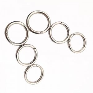 Öffnerer O-Ring-Trigger Rund-Snap Carabiner Federring Rundschlüsselring Brieftet Metallschlüsselkette
