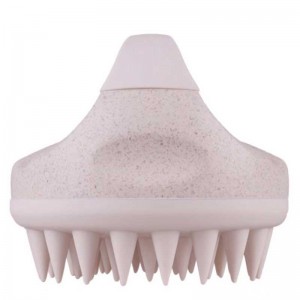 Biologisch abbaubarer Weizenstroh Shampoo Massagebürste Kopfhaut Peelungswäsche Kammkörper Duschpinsel Bad Spa Schlampe Massage Pinsel
