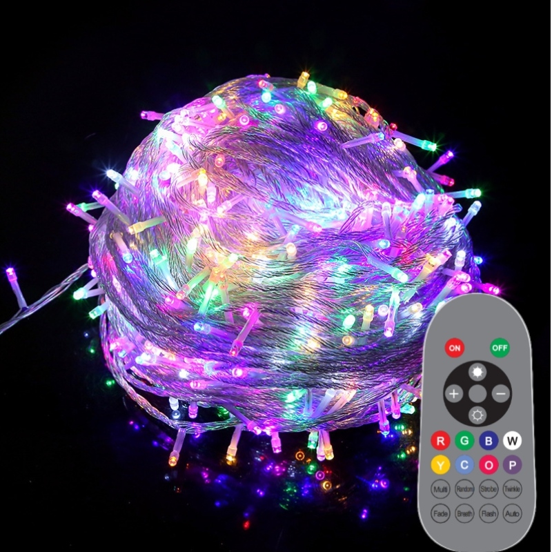 Urlaub Outdoor Girlandbeleuchtung Weihnachtslichter Hochzeitsfeier Dekorationen LED RGB Fairy String Light