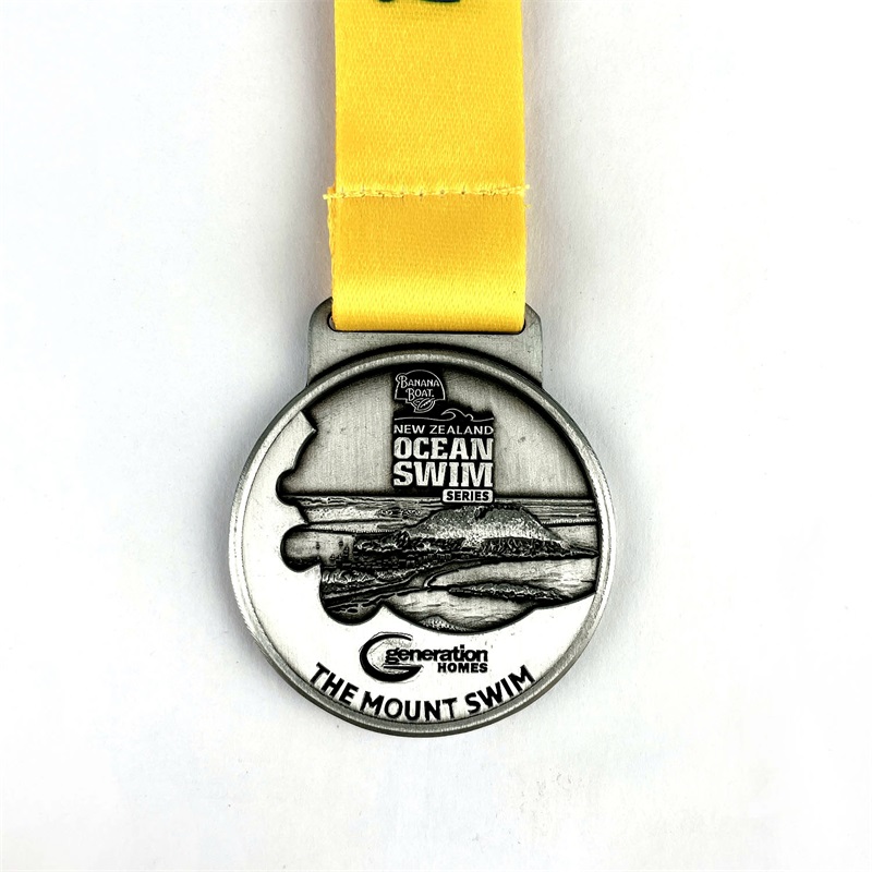 Schwimmwettbewerbsmedaillen Souvenir Zinklegierung offizieller Sportmatch Award -Medaille