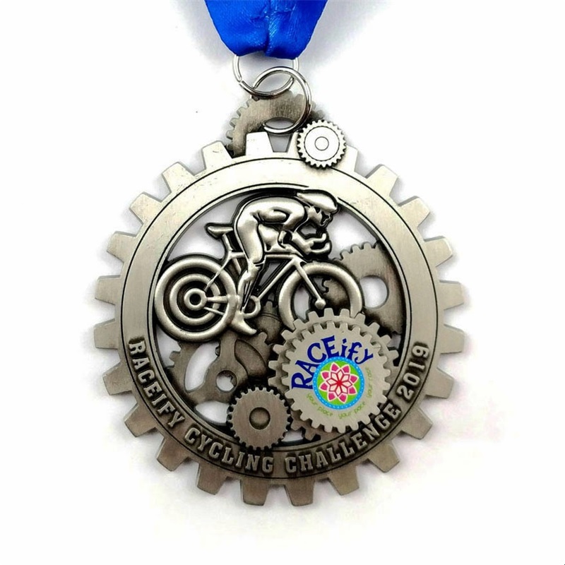 Gag New Custom Metal Metal 3D Cycle Series Race Bike Medaille
