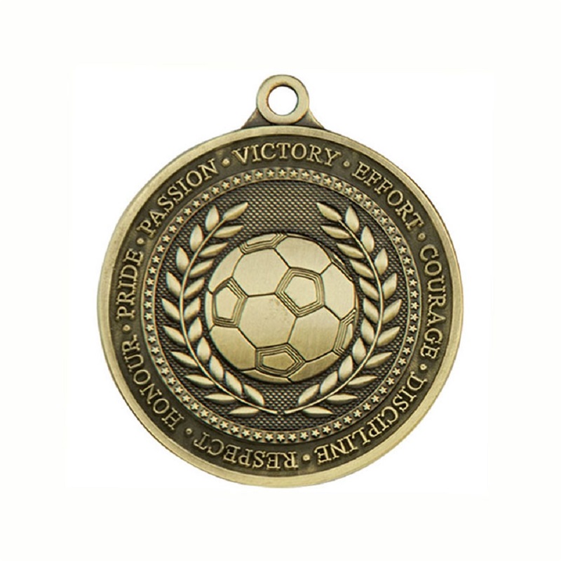 Fußballmedaillon Weltmedaille Fußballmedaille Football Cup Medaille