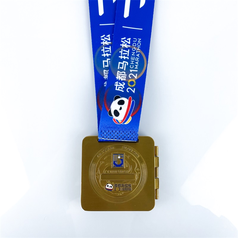 Panda Design Quality Custom Marathon Medal Metal Sport Medal Medaille