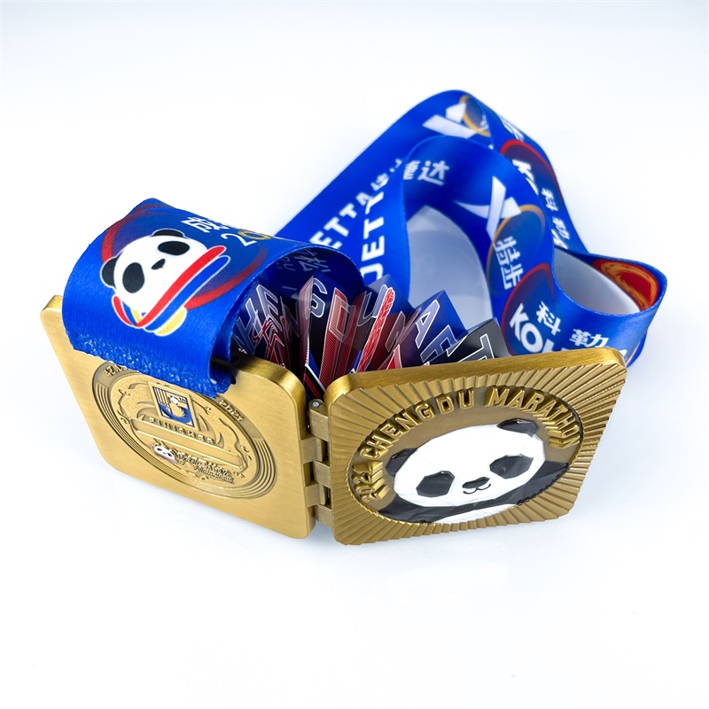 Panda Design Quality Custom Marathon Medal Metal Sport Medal Medaille