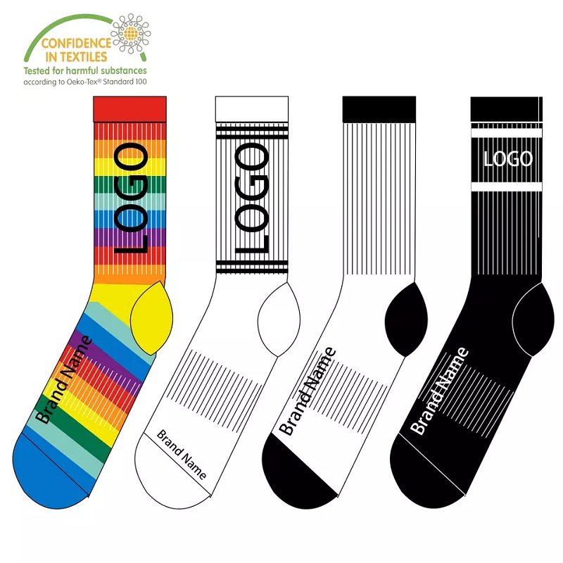 Sportsocken cool klassisches Design Custom Knitting Logo Hochqualität komfortable Männer Socken