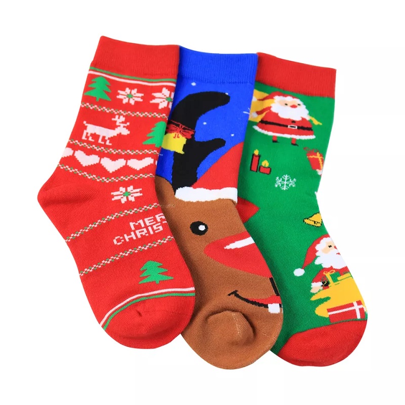 Hochwertige Wintersocken Kinder für Weihnachten Custom thermische Baby Kinder Weihnachtssocken Geschenk Weihnachten Socken