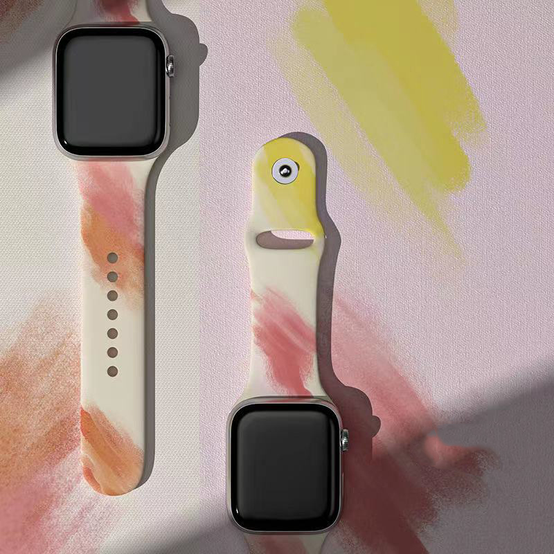 Drucken von Silikon -Gummi -Sport -Uhrenbandgurt für iWatch